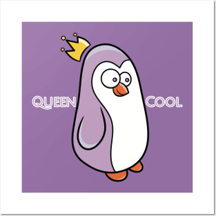 Queen Cool Penguin Posters and Art